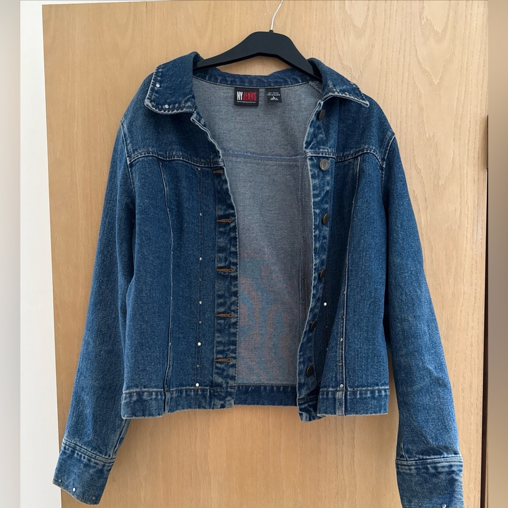 New York & Company Denim Jacket | Women’s Large | Classic Blue Jean Jacket